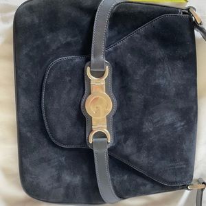 Vintage Gucci Shoulder bag, black suede